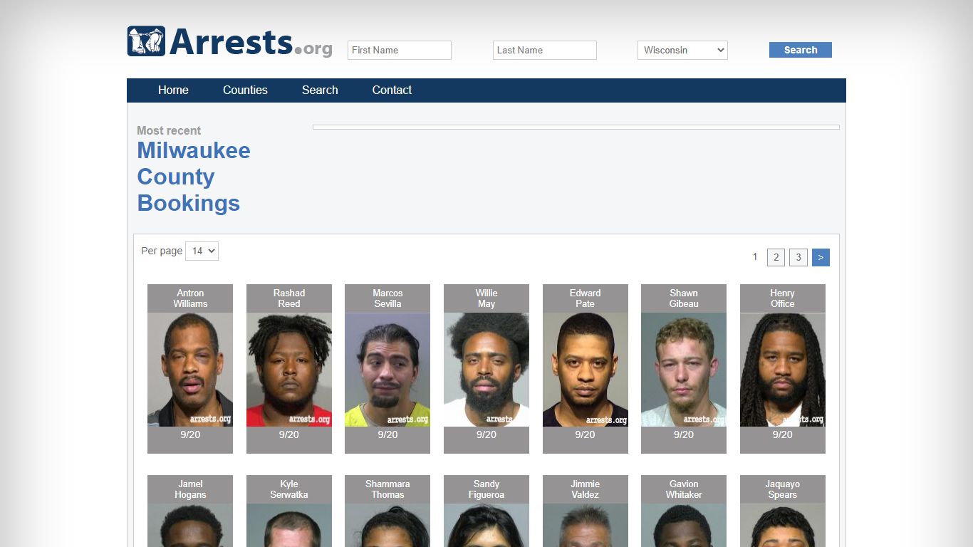 Milwaukee County Arrests and Inmate Search